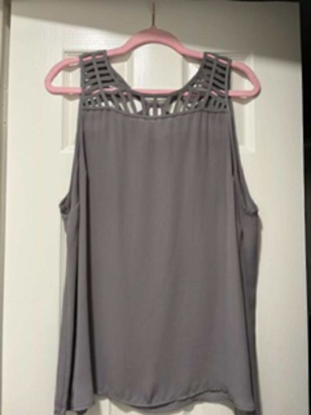 Torrid Gray Lattice Blouse